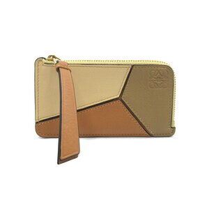 Loewe Paz Wallet card holder Leather Beige